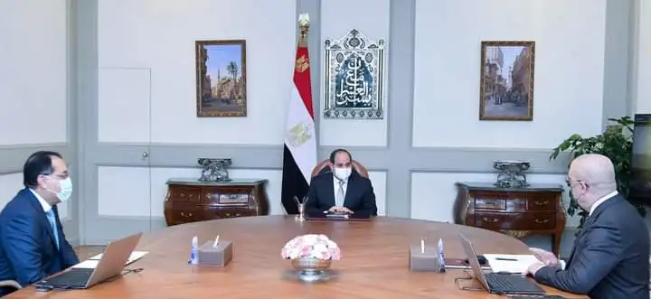 الرئيس  السيسي يتابع الموقف التنفيذي لمجمل المشروعات القومية لوزارة الإسكان على مستوى الجمهورية، خاصةً فيما يتعلق بمدن الجيل الرابع، وتطوير محافظة القاهرة"