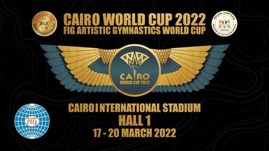 الكشف عن شعار بطولة كأس العالم للجمباز الفني القاهرة 2022