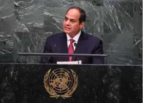 السيسي: نقدر التعاون المثمر مع الأمم المتحدة فيما يتعلق بقضية تغير المناخ