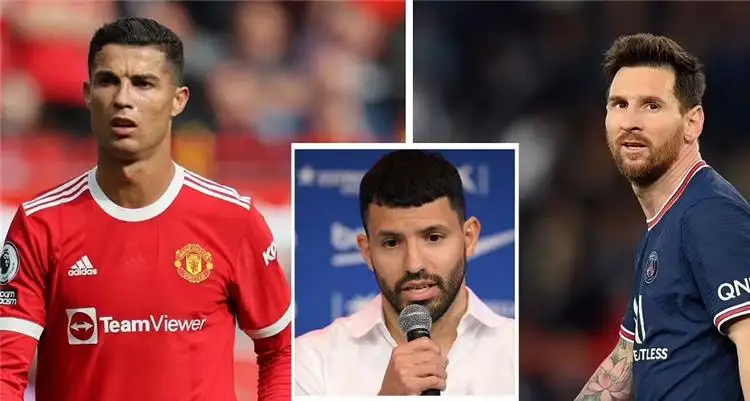 لم تلعب مع ميسي.. رد مثير من أجويرو على كون رونالدو الأفضل بالتاريخ