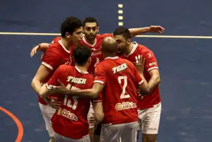 الأهلي يهزم طلائع الجيش في أولي مواجهات تحديد المركز الثالث لدوري رجال الطائرة