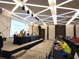 الاجتماع الفني لبطولة العالم للبومزا بحضور المصري وسام الغمري ممثلًا للاتحاد الدولي للتايكوندو