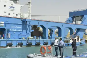 قناة السويس: الكراكة طارق بن زياد تدخل أسطول كراكات مشروع توسعة القطاع الجنوبي