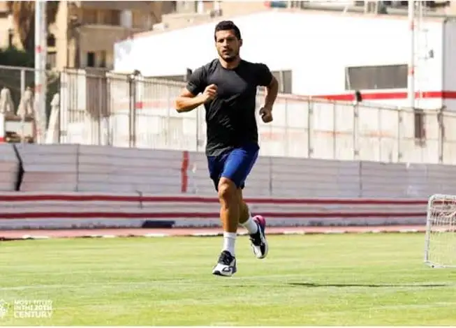 تدريبات تأهيلية لطارق حامد في الزمالك