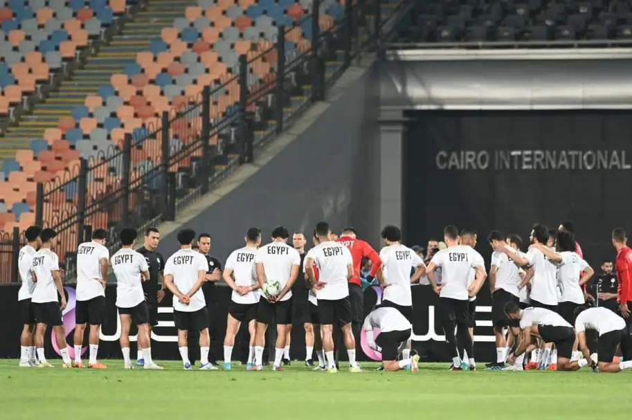 منتخب مصر يختتم تدريباته استعدادا لمواجهة غينيا
