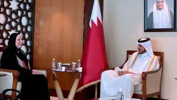 وزيرة التجارة تبحث مع نظيرها القطري سبل تنمية علاقات التعاون الاقتصادي المشترك