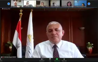 وزير الري يترأس اجتماع لجنة تنظيم الجناح الدولى للمياه في قمة المناخ COP 27