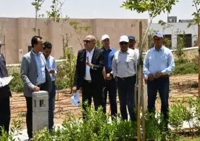 وزير الإسكان يتفقد منطقة الحدائق المركزية «كابيتال بارك» بالعاصمة الإدارية الجديدة