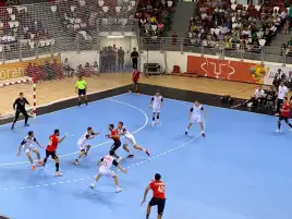 بعثة مصر تؤازر منتخب اليد أمام مقدونيا بنصف نهائي ألعاب البحر المتوسط