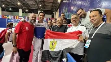 سيف عيسى يتوج بذهبية التايكوندو بألعاب البحر المتوسط