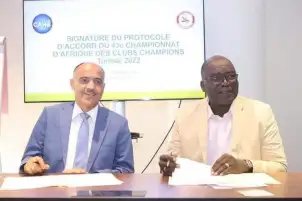 الاتحاد الأفريقي لكرة اليد يوقع مع تونس عقد استضافة البطولة الأفريقية للأندية أبطال الدوري