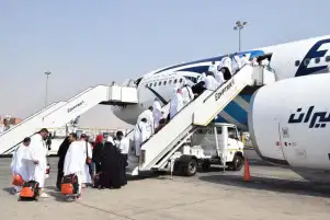 مصر للطيران تسير 7 رحلات جوية من جدة والمدينة المنورة لعودة ضيوف الرحمن