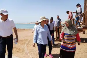وزيرة البيئة تتفقد محمية نبق لدعم الاستثمار لتوفير خدمات متميزة للزوار