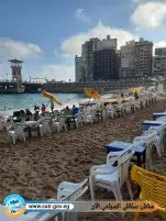 سياحة ومصايف الإسكندرية: نسبة الإشغال في الشواطئ 30%.. والأجواء مستقرة