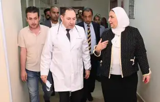 وزيرة التضامن: معظم مصابي حريق كنيسة المنيرة في حالة جيدة