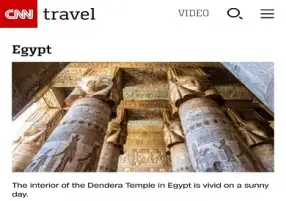 موقع CNN Travel: مصر ضمن أفضل المقاصد السياحية للسفر إليها في خريف العام الجاري