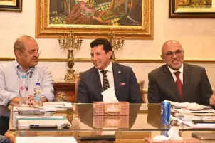 مجلس إدارة اللجنة الأولمبية يجتمع بحضور وزير الشباب والرياضة