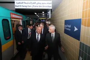 وزير النقل يفتتح محطات مترو الإسعاف وماسبيرو والزمالك والكيت كات أمام الركاب