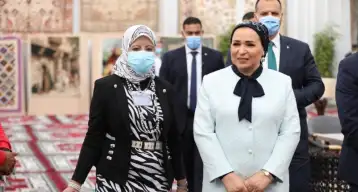 السيدة انتصار السيسي تتفقد المنطقة الخضراء بقمة المناخ