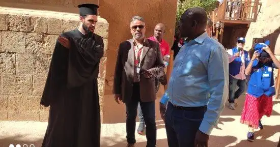وفود رسمية مشاركة في مؤتمر المناخ تزور منطقة آثار سانت كاترين
