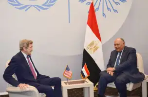 شكري وكيري يستعرضان أهم عناصر الموقف الأمريكي تجاه البنود المطروحة على مؤتمر المناخ