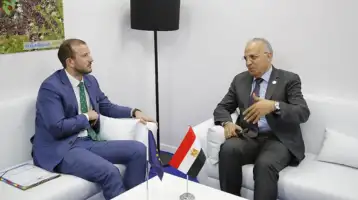 وزير الري يبحث مع مسؤول أوروبي التعاون في مجال المياه