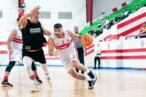 سلة الزمالك يهزم الشمس ويتأهل لنصف نهائي كأس مصر