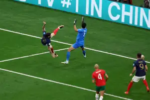 كأس العالم.. هدف هيرنانديز في المغرب الأسرع بنصف النهائي منذ 64 عامًا