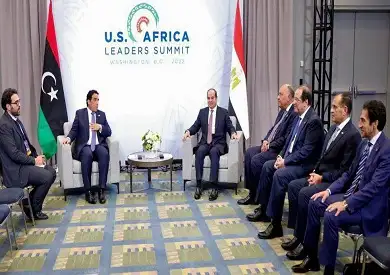 أبرز 7 تصريحات للسيسي خلال كلمته بجلسة تعزيز الأمن الغذائي بالقمة الأفريقية الأمريكية