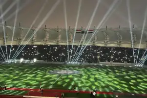 رئيس الحكومة العراقية يفتتح ملعب الميناء الاولمبي قبل انطلاق خليجي 25