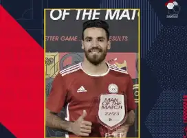 محارب يحصد جائزة أفضل لاعب في مباراة الطلائع والحدود