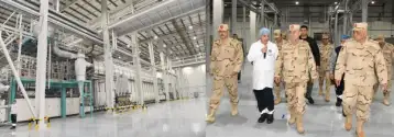 رئيس الأركان حرب القوات المسلحة يتفقد المدينة الصناعية الغذائية «سايلو فودز»