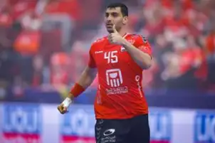 بطولة العالم لليد .. سيف الدرع أفضل لاعب في مباراة مصر وبلجيكا