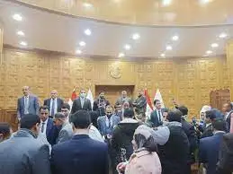 الأعضاء الفنيون بالشهر العقاري يؤدون اليمين القانونية أمام وزير العدل
