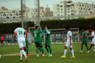المصري يفوز على فريق الأمل برباعية نظيفة