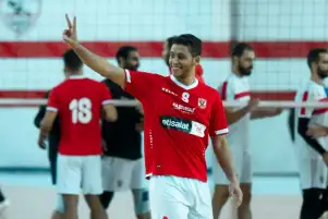 الحسيني لاعب طائرة الأهلي: هدفنا الفوز بكل البطولات