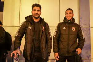 بعثة الأهلي تصل فندق إقامتها بالخرطوم استعدادا لمواجهة الهلال