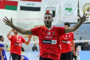 أحمد سعيد يتوج بجائزة أفضل لاعب في البطولة العربية للطائرة
