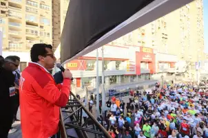 وزير الرياضة يشارك في النسخة العاشرة من ماراثون القاهرة