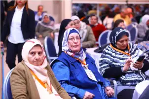 وزيرة التضامن تشارك كبار السن فعاليات الاحتفال بالمرحلة الرابعة لمبادرة الحياة أمل