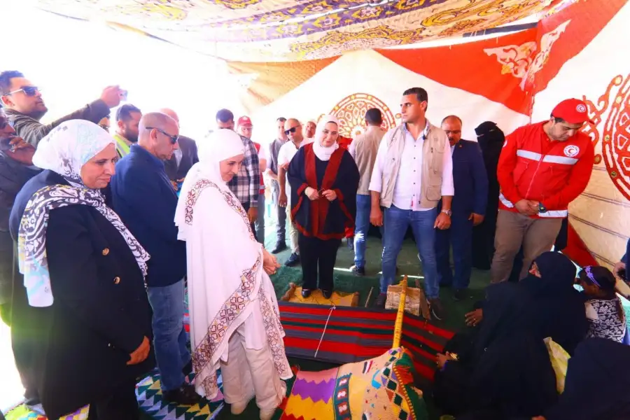 القباج تفتتح معرض المنتجات التراثية واليدوية «ديارنا» بشمال سيناء