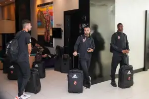 محاضرة فنية للاعبي الأهلي قبل مواجهة الرجاء بدوري الأبطال