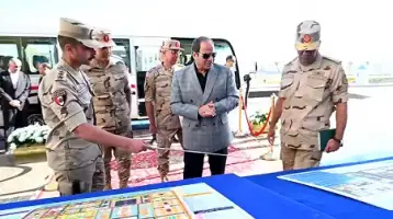 رئيس الجمهورية يجري جولة تفقدية بالعاصمة الإدارية الجديدة ويطلع على الموقف التنفيذي للمنشآت