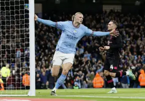 للمرة الثانية.. هالاند لاعب الشهر في الدوري الإنجليزي