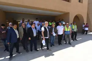 وزير الإسكان ومحافظ جنوب سيناء يزوران دير سانت كاترين لمتابعة أعمال تطوير وادى الدير