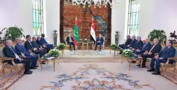 الرئيس السيسي: أجريت مباحثات مكثفة وبناءة مع نظيري الموريتاني