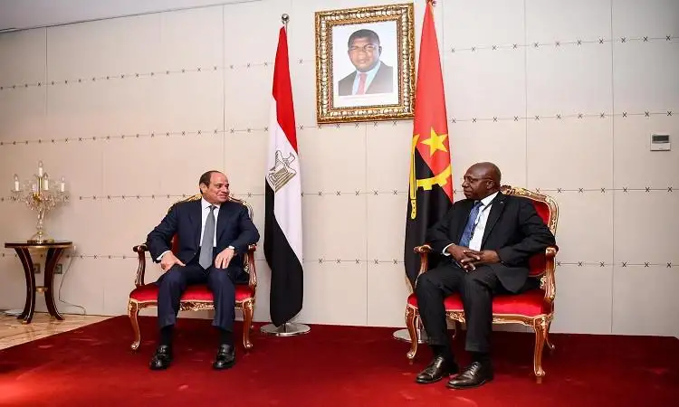 الرئيس السيسي ونظيره الأنجولي يشهدان التوقيع على بروتوكولات تفاهم