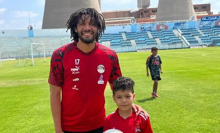 النني يتدرب في غزل المحلة