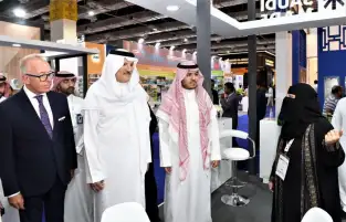 سفير السعودية يزور جناح هيئة تنمية الصادرات السعودية المشارك في معرض "الخمسة الكبار 2023" بمصر
