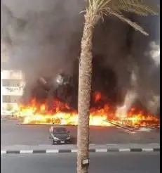 ماس كهربائي وراء حريق مصنع مراتب بالبدرشين